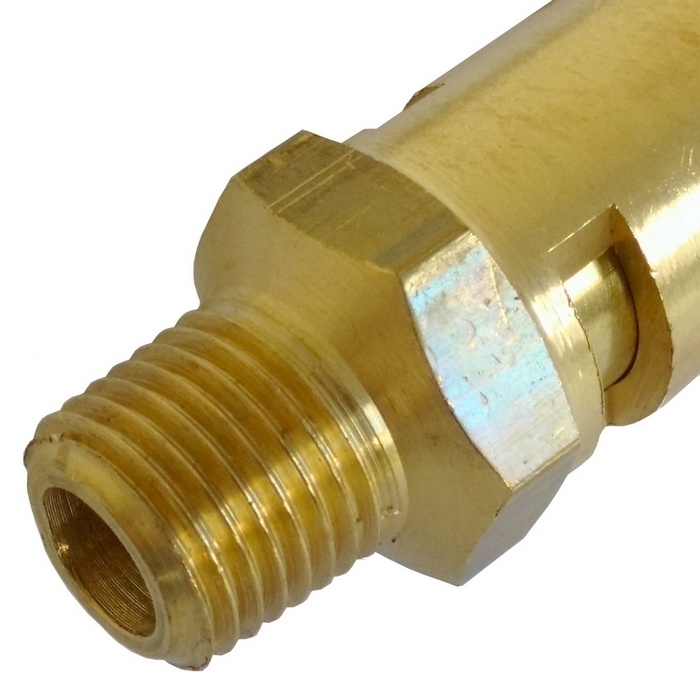 Válvula de segurança ou alívio 190 psi/libras (13,10 bar), rosca 1/4