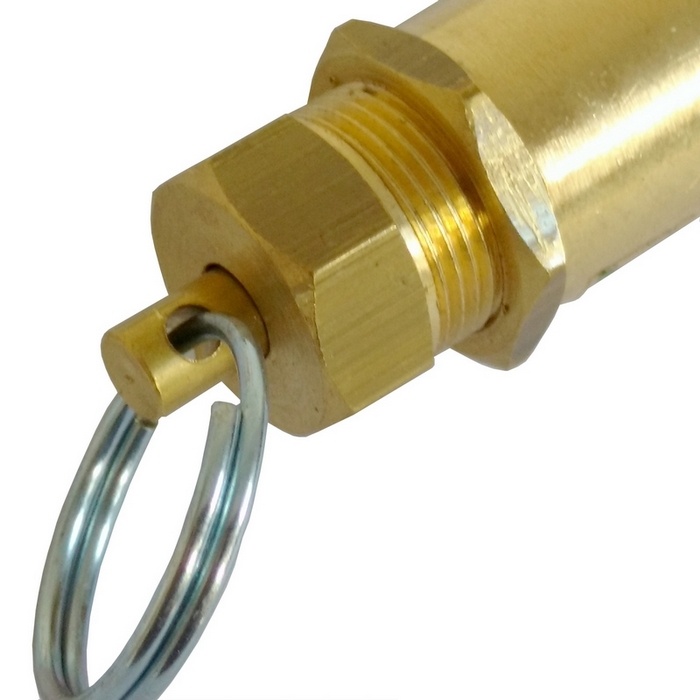 Válvula de segurança ou alívio 190 psi/libras (13,10 bar), rosca 1/4