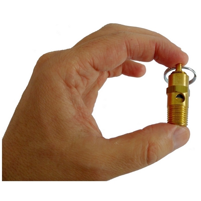 Válvula de segurança ou alívio 70 psi/libras (4,8 bar), rosca 1/4