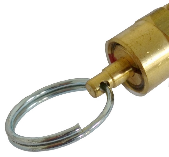 Válvula de segurança ou alívio 140 psi/libras (9,7 bar), rosca 1/4