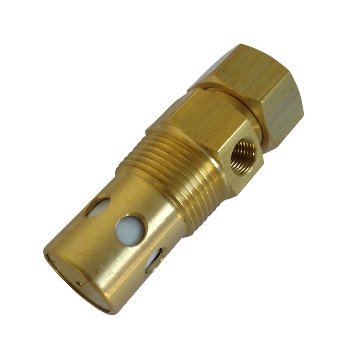 Válvula De Retenção 3/4" NPT x Tubo 5/8" - 3B Com Pistão Em Teflon Para Compressor A Pistão.