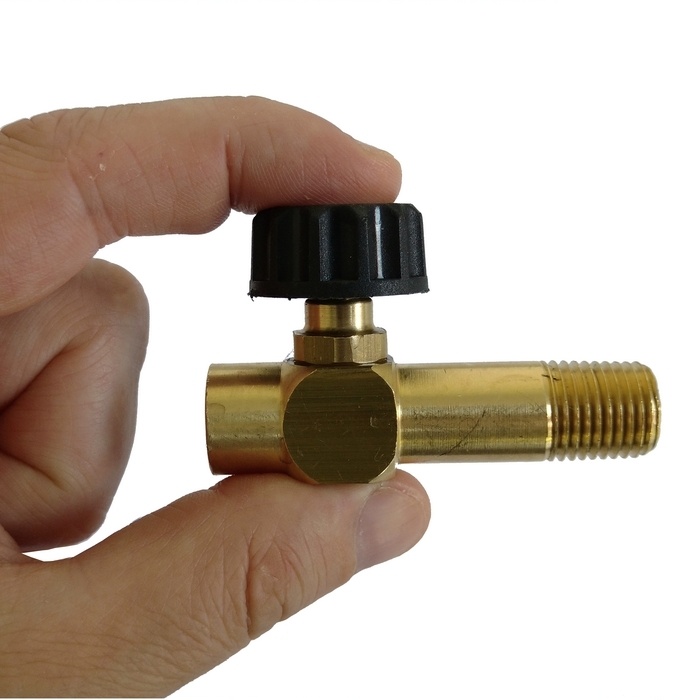 Registro agulha rosca externa 1/4