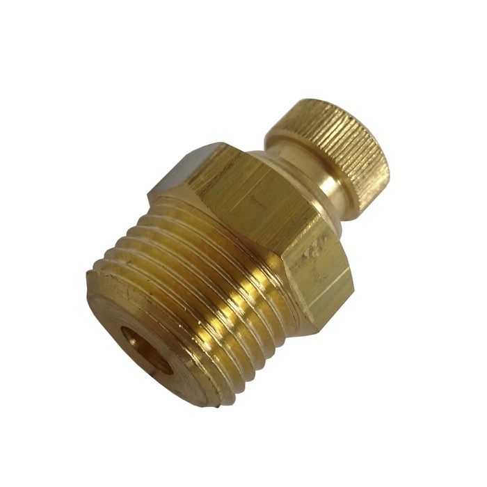 Purgador Recartilhado Rosca 3/8" BSP Com Vedação Em Borracha Nitrilica/NBR