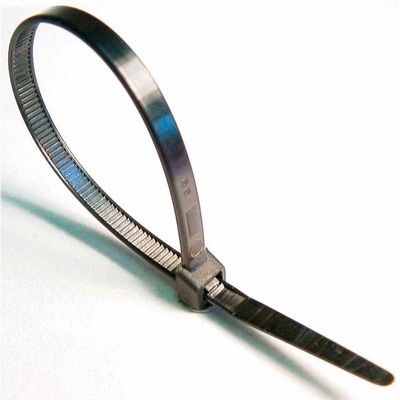 Abraçadeira plástica de nylon 400 x 7,5 x 1,9 na cor preta