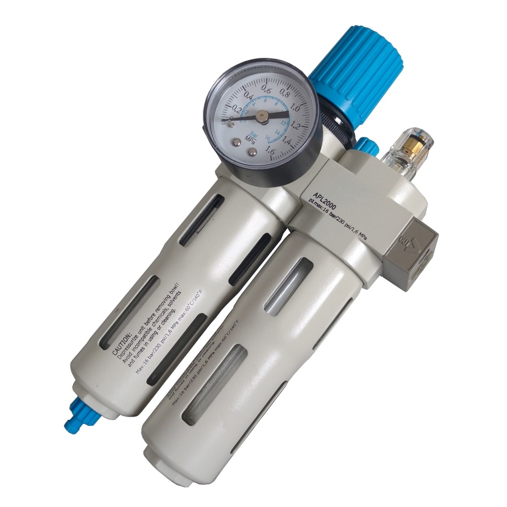 Conjunto Lubrefil 1/2" BSP C/ Manômetro - Linha 16 bar