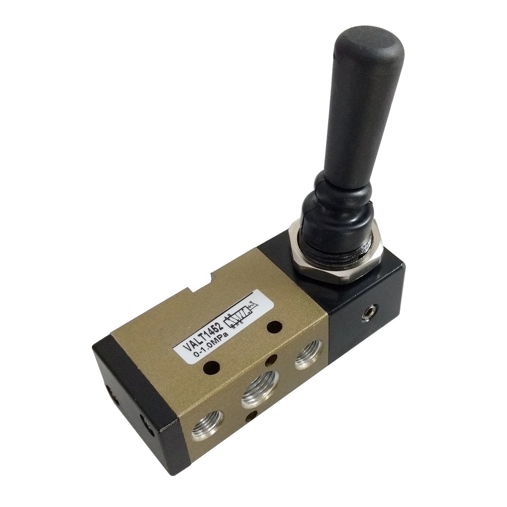 Válvula Alavanca/Trava 1/4" 5/2 Vias