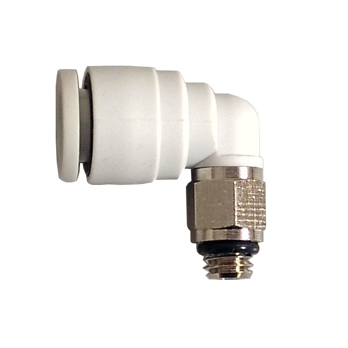 Cotovelo Macho Compacto 6 x M5 - PL (Conexão Pneumática Instantânea)