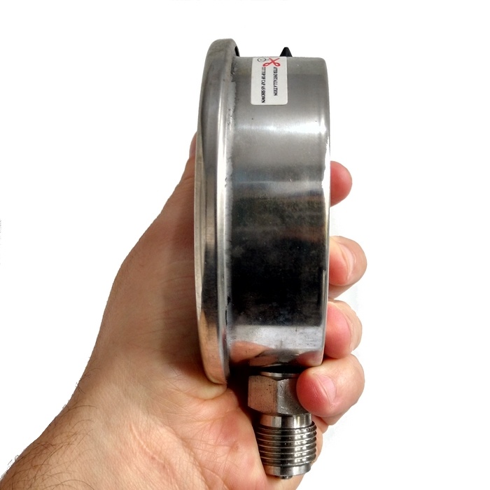 Manômetro vertical 150 psi / 16 bar com rosca 1/2