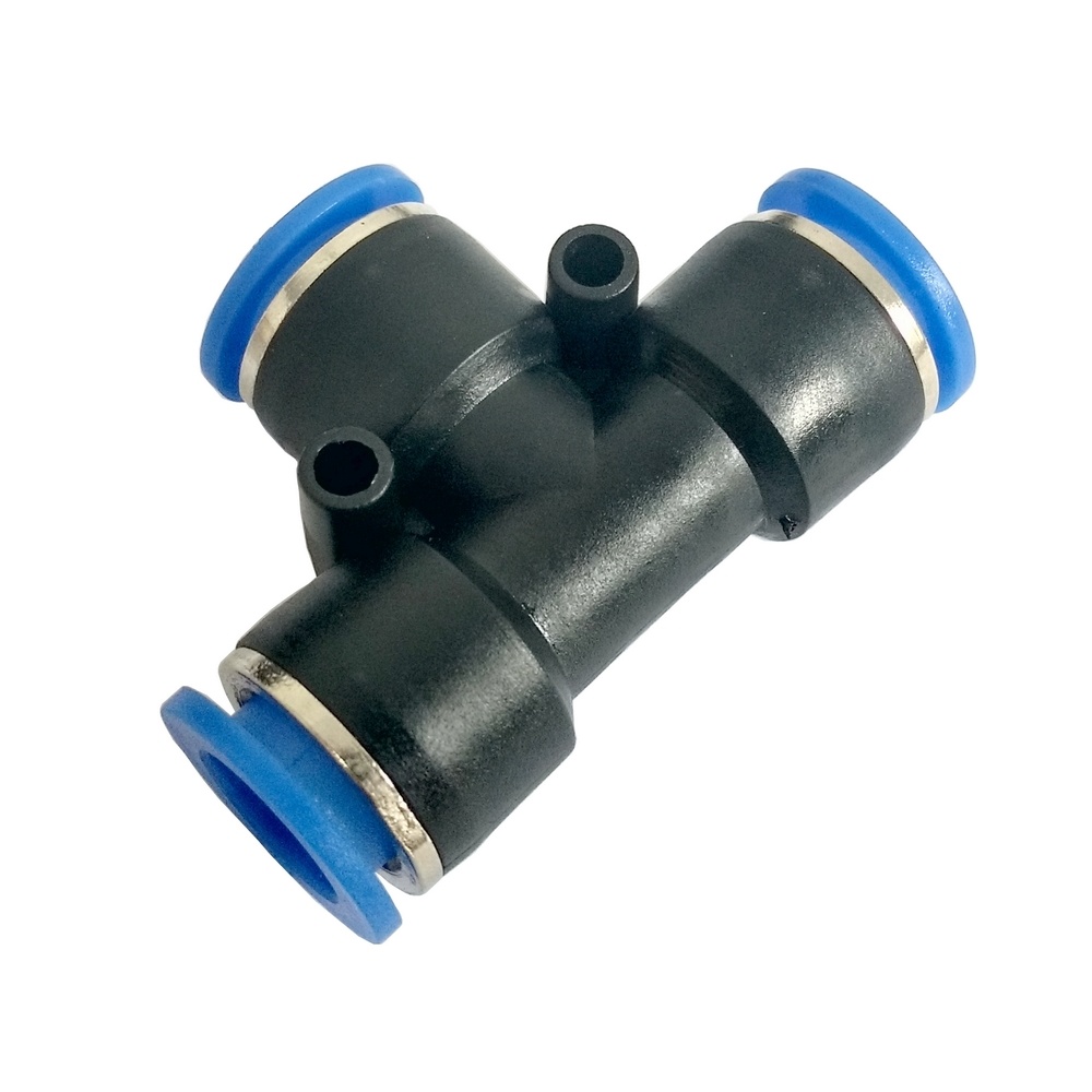 Tee União Tubo 8 - PUT (Conexão Pneumática Instantânea)