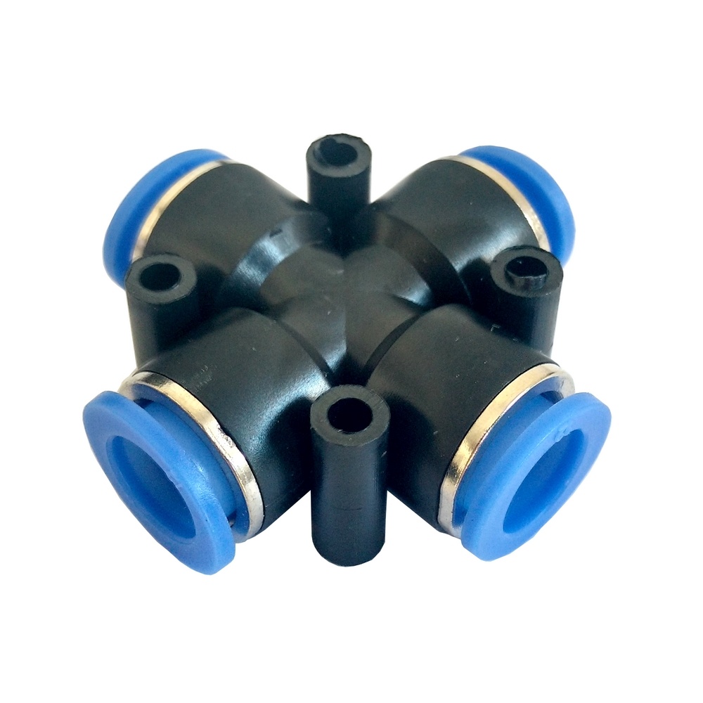 Cruzeta 8 mm PZA (Conexão Pneumática Instantânea)