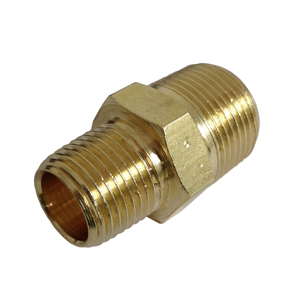 Niple De Redução 1/2" NPT x 3/4" NPT Em Latão