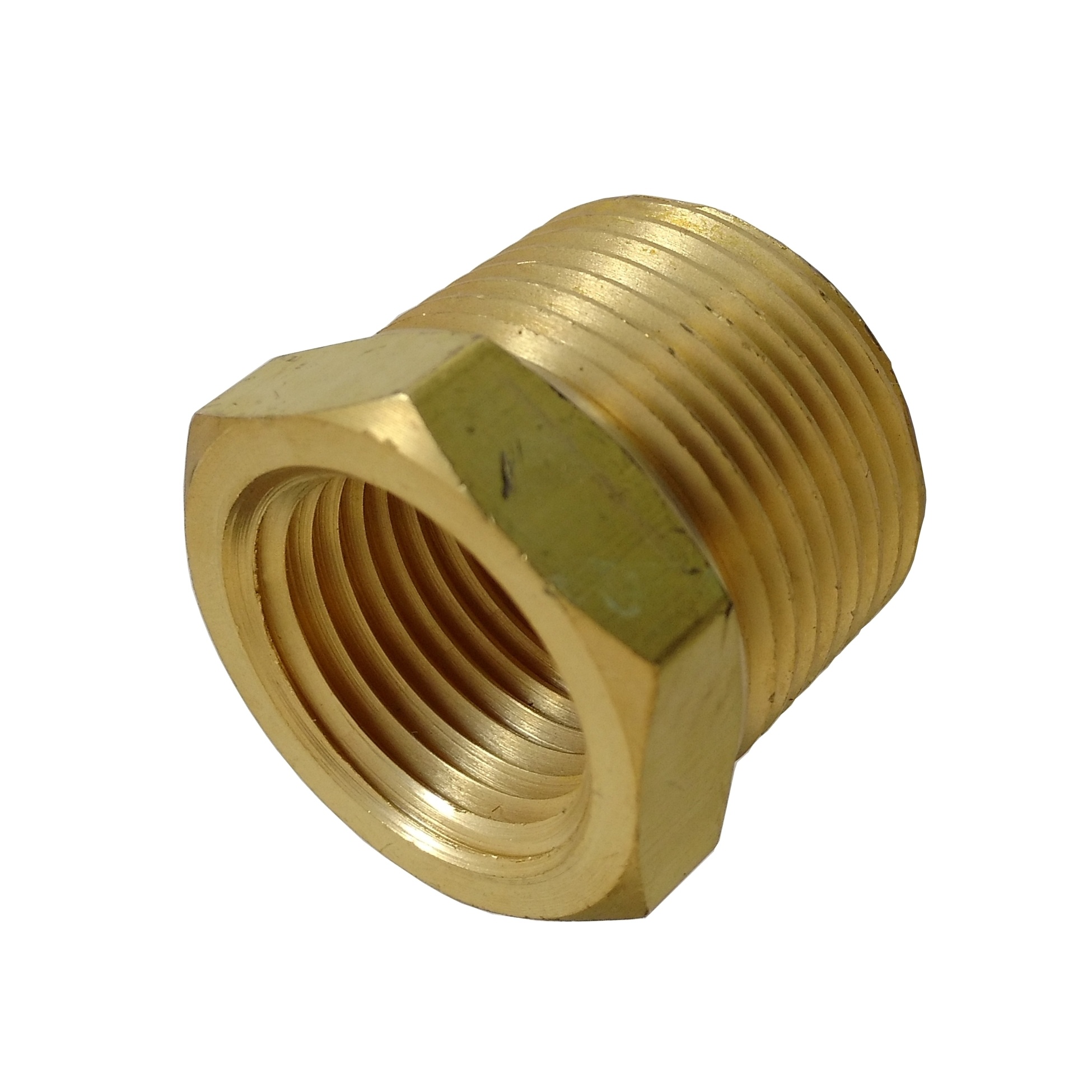 Bucha De Redução 3/8" BSPT x 1/4" BSP Em Latão