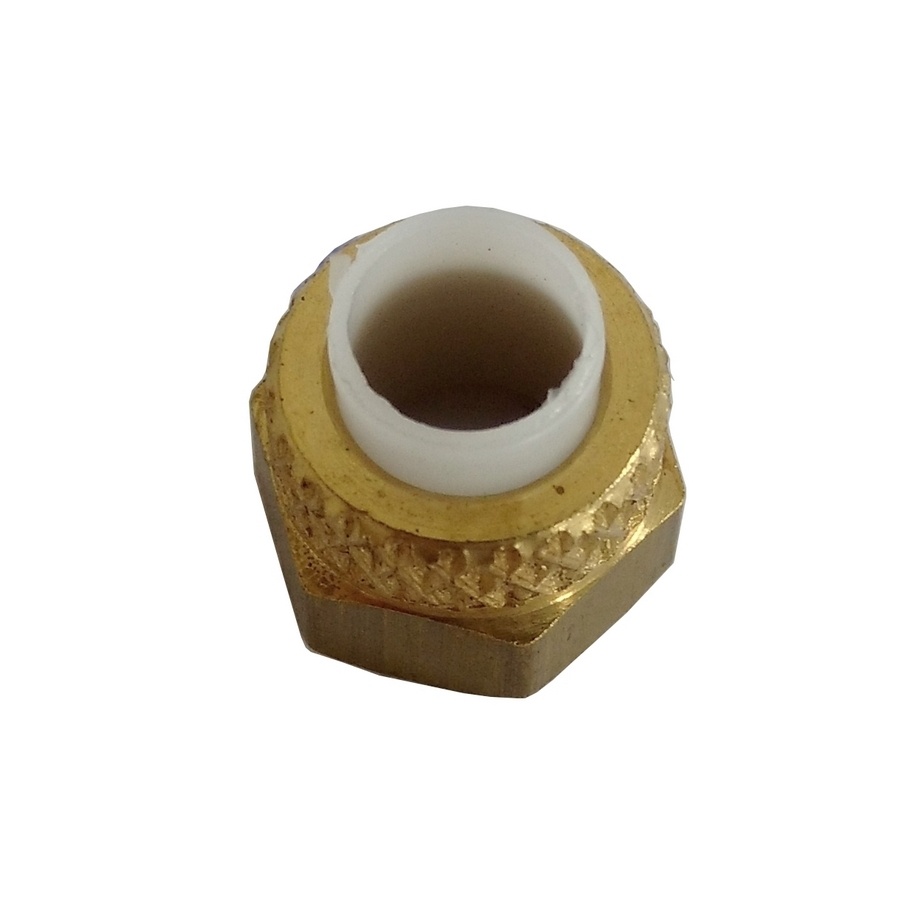 Porca Para Tubo 3/8" c/ Anilha Plástica - Poly-flo