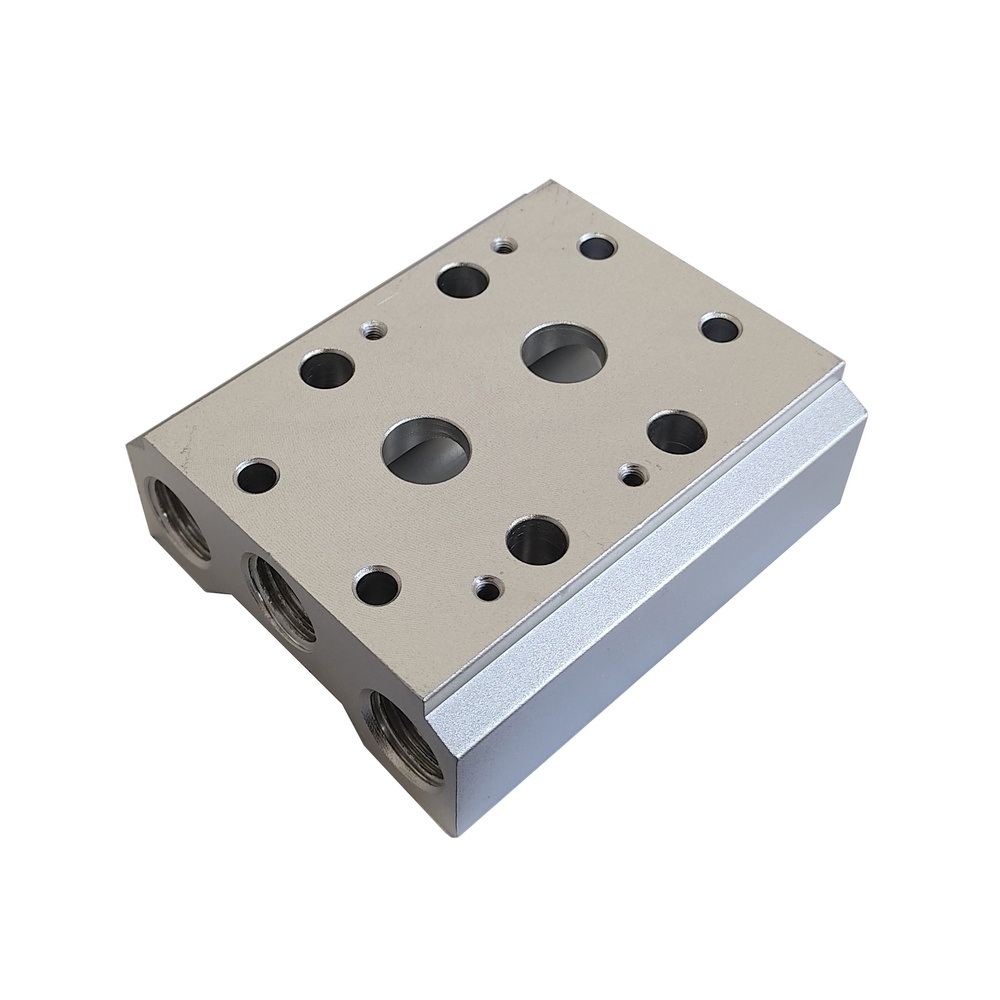 Bloco Manifold 1/4" Para 2 Posições