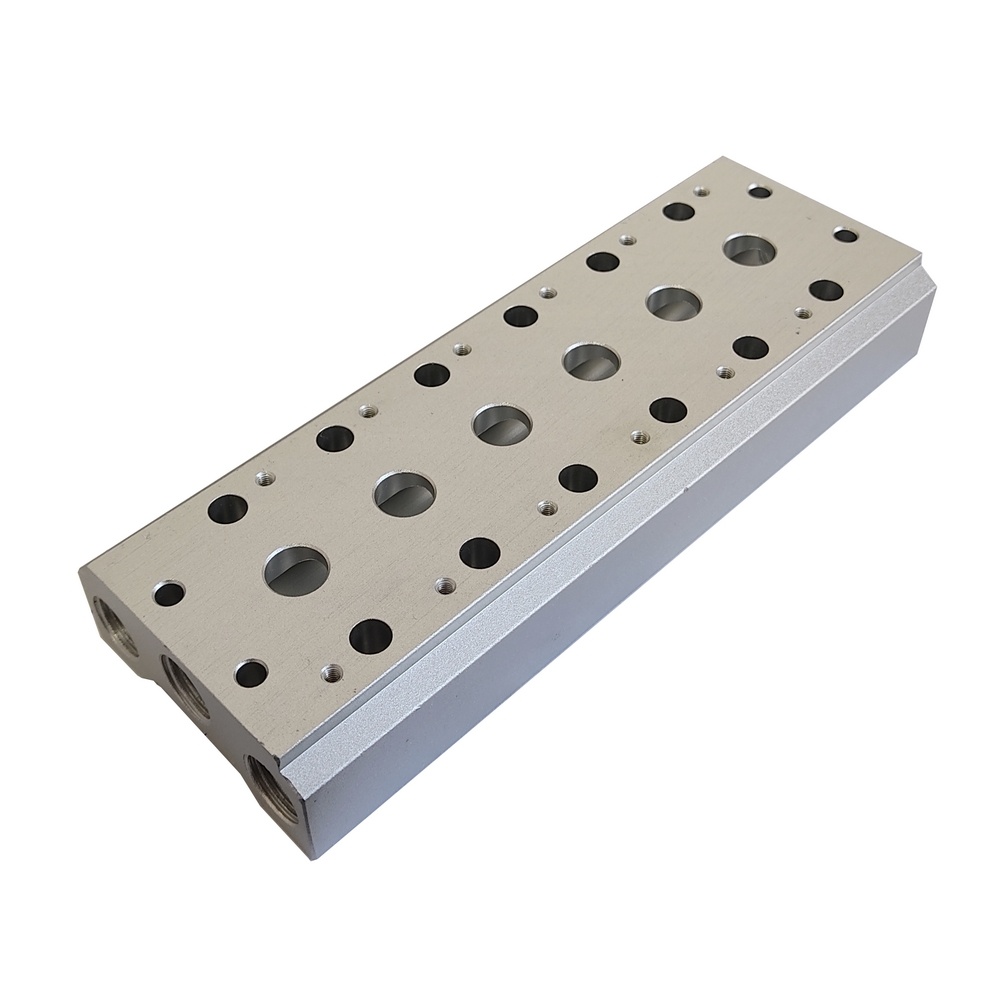 Bloco Manifold 1/4" Para 6 Posições