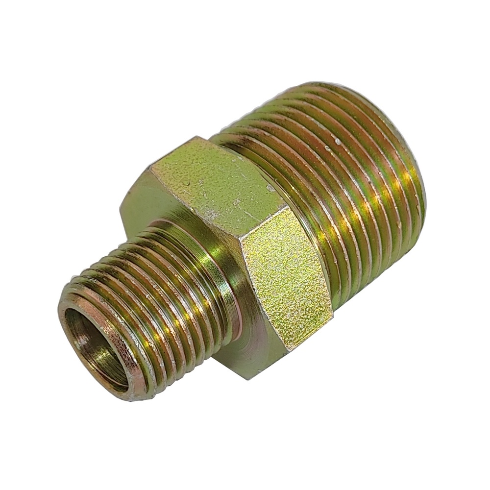 Niple De Redução 1/2" NPT x 3/8" NPT Em Aço Zincado