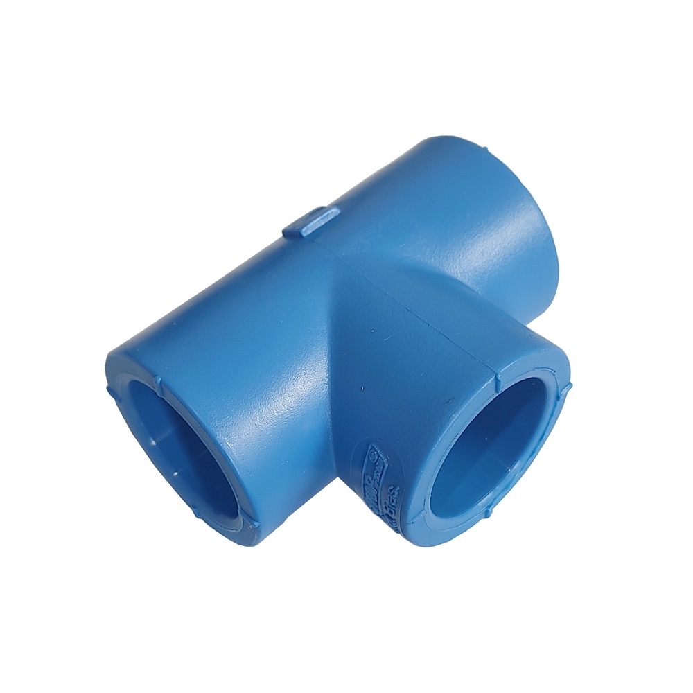 Tê Solvável 20 mm - PPR Azul (Linha TopAir / TopFusion)
