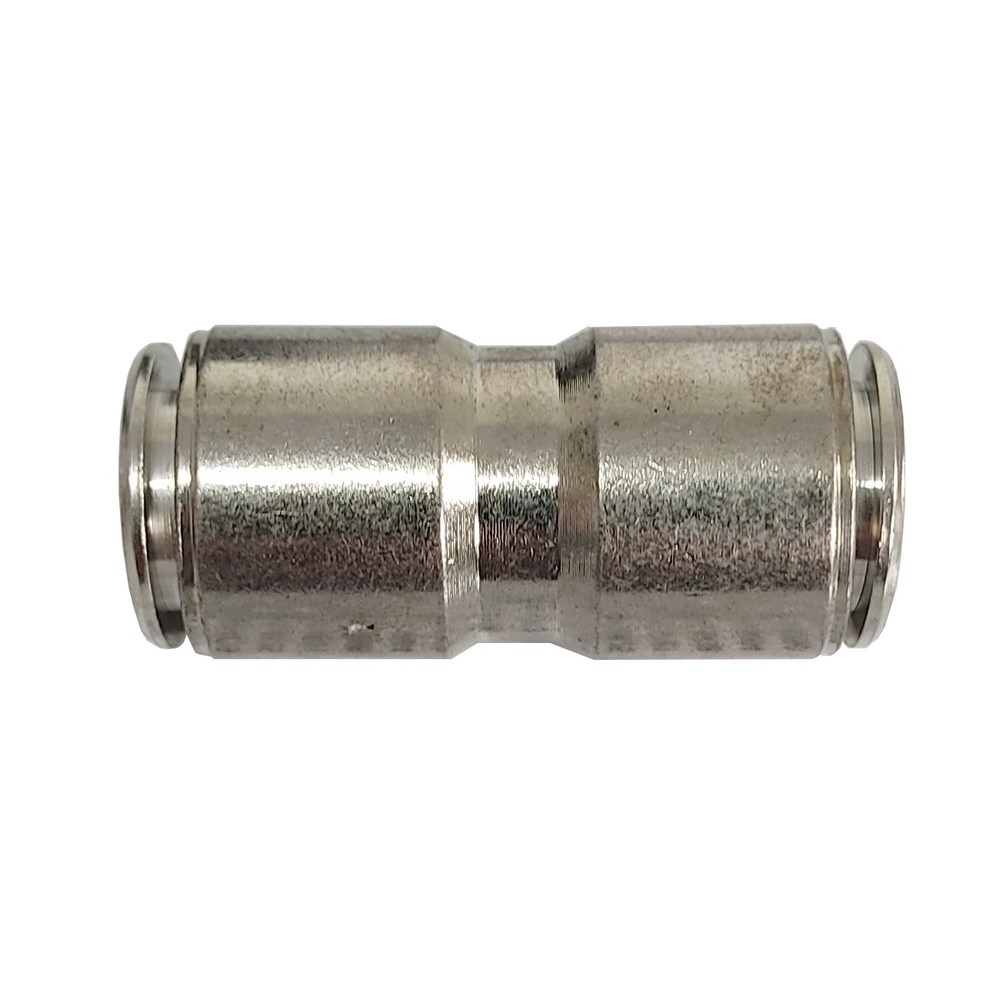 União Reta Tubo 10 mm - MPUC (Conexão Pneumática Metálica)