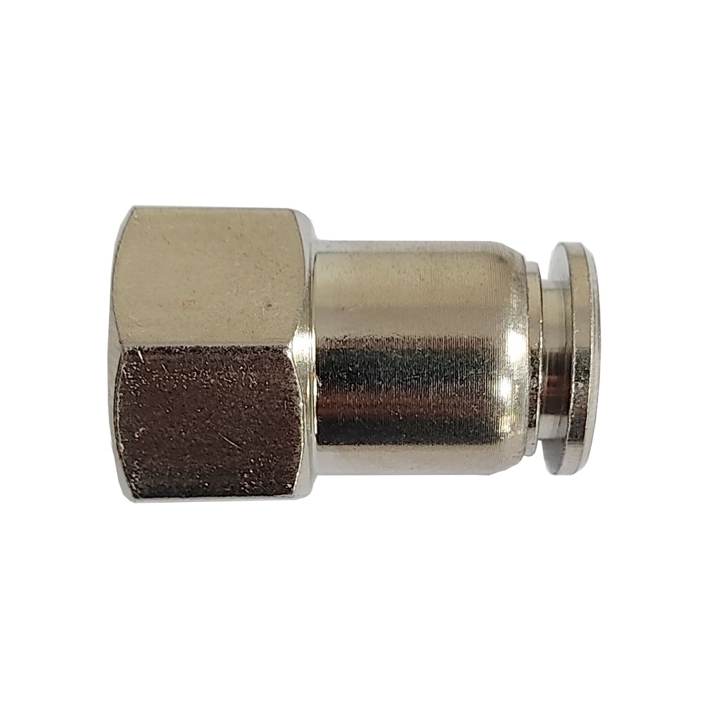 Conector Reto Tubo 8 x Rosca Fêmea 1/4