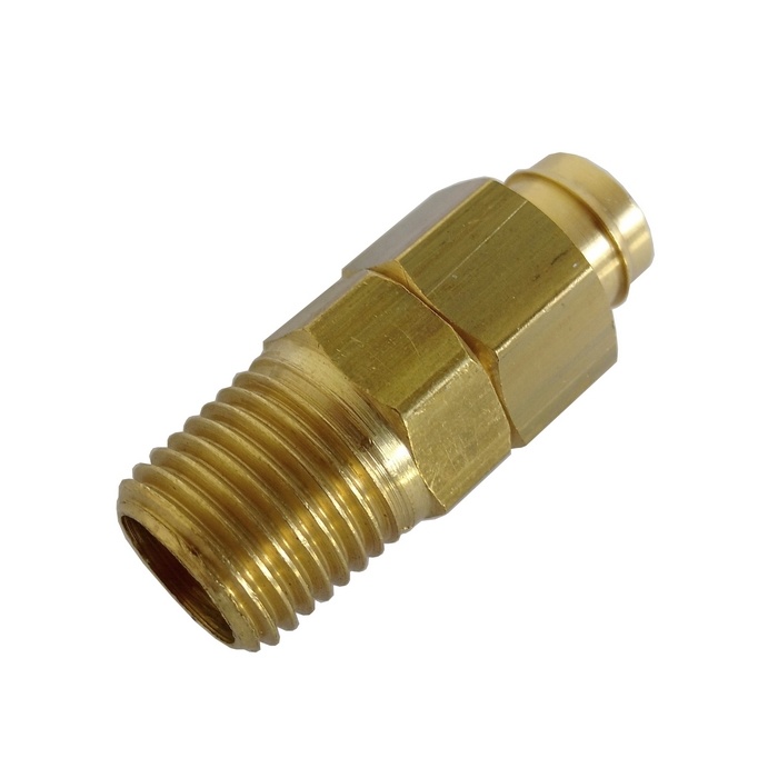 Conexão Fixa 1/4" BSPT Para Tubo 12 mm S/ Mola