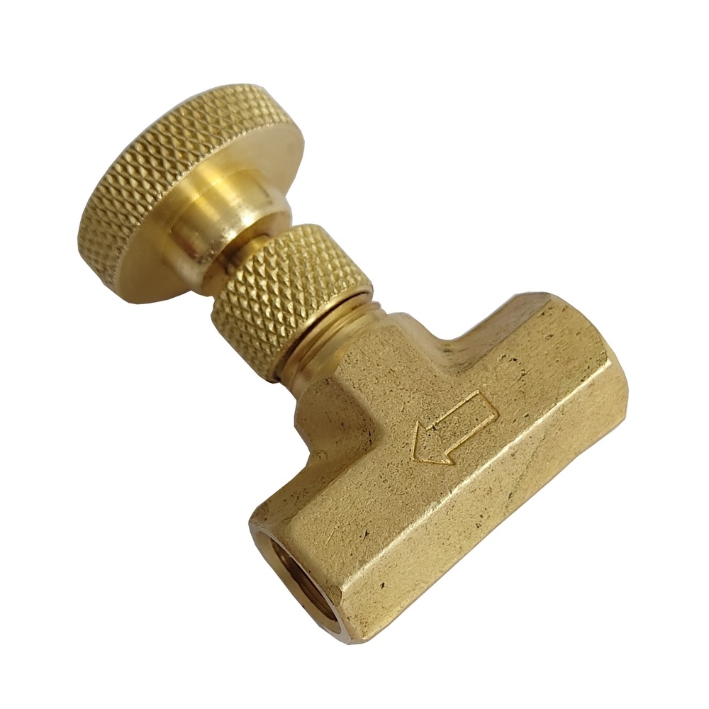 Registro Agulha Rosca Fêmea 1/4" NPT (Válvula Agulha)