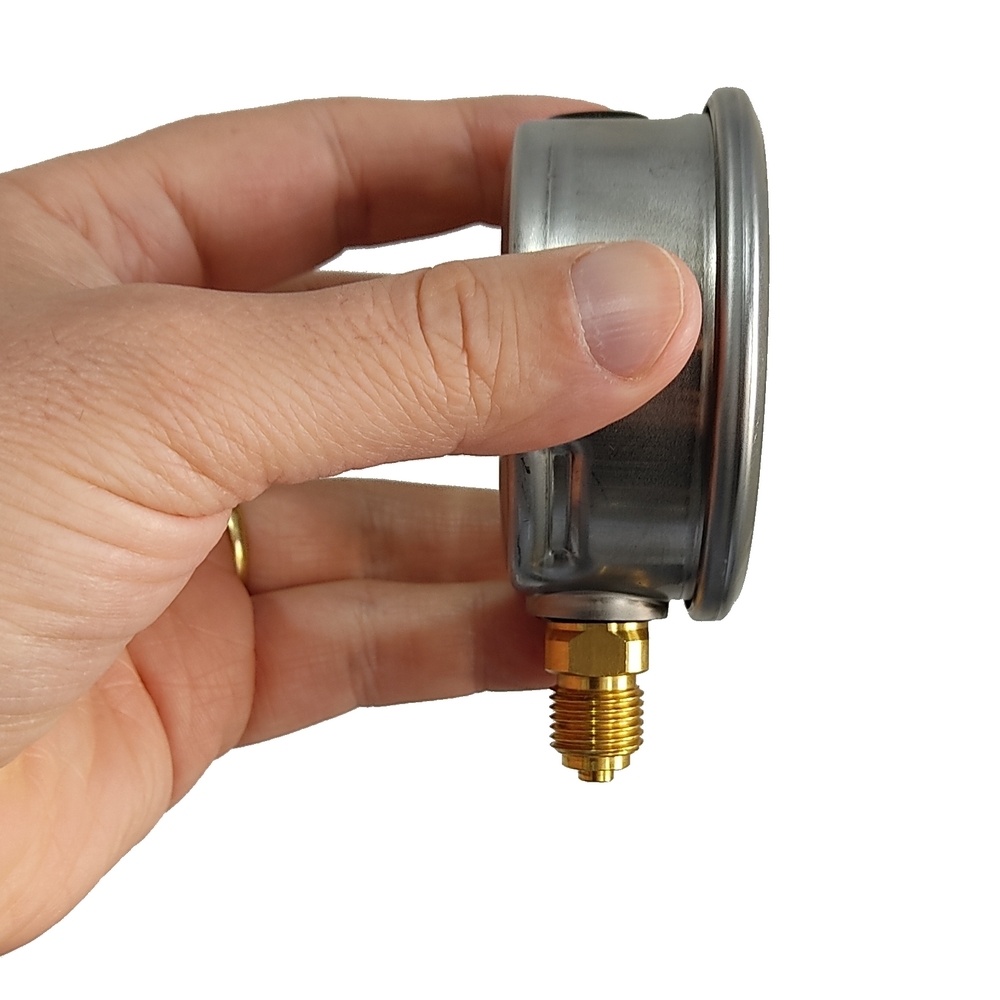 Manômetro Vertical 1000 PSI Com Rosca 1/4