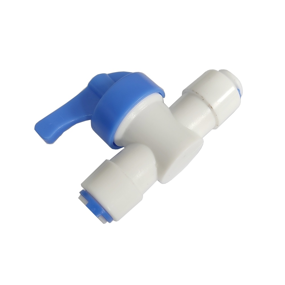 Válvula Tubo 1/4" x Tubo 1/4" Para Água (Conexão Instantânea)