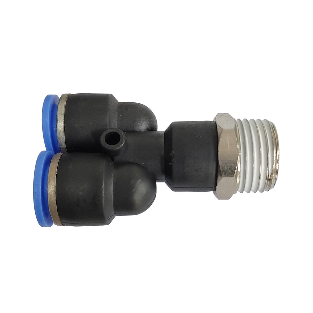 Y Macho Tubo 4 mm x 1/8