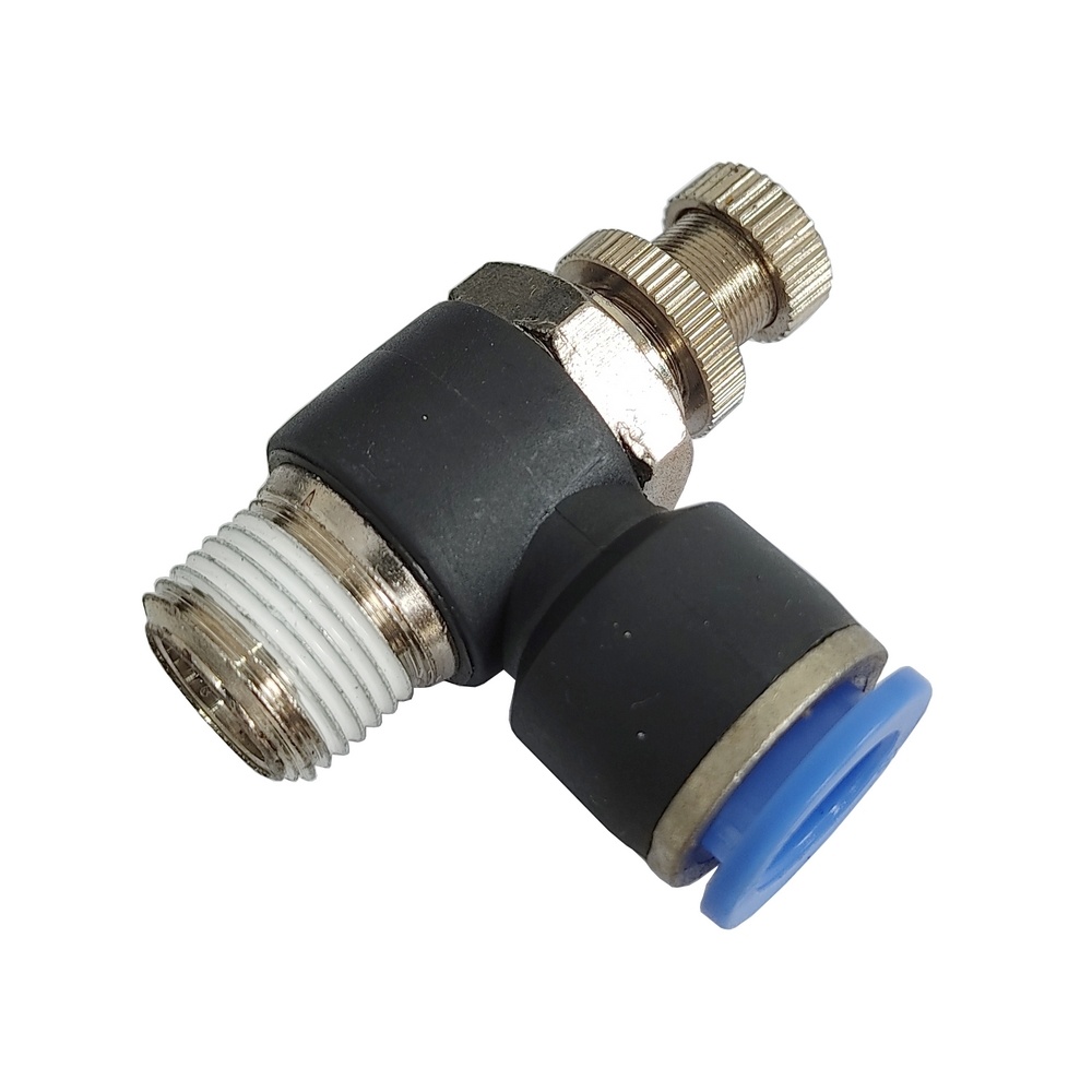 Regulador de Fluxo Tubo 12 x 1/4" NPT - NSE (Conexão Pneumática Instantânea)