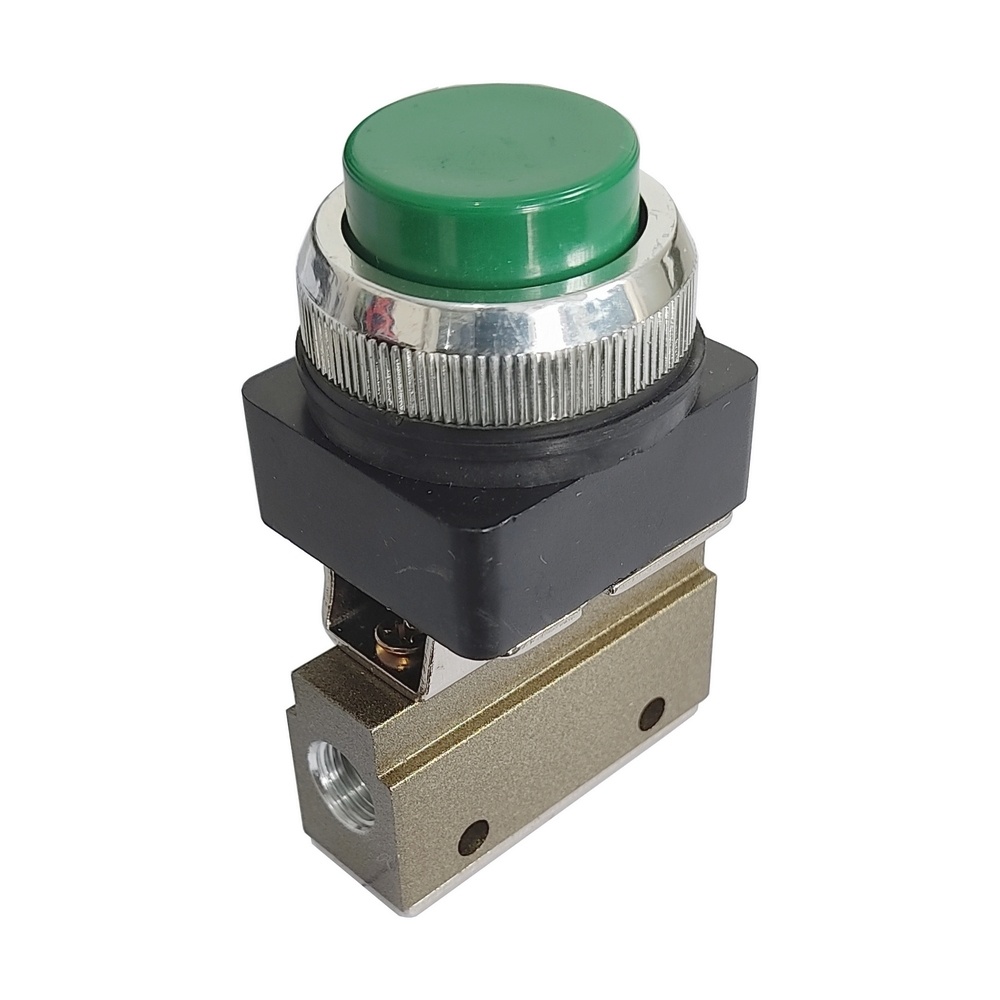 Válvula Botão Longo/Mola 1/8 3/2 vias - G321PPL