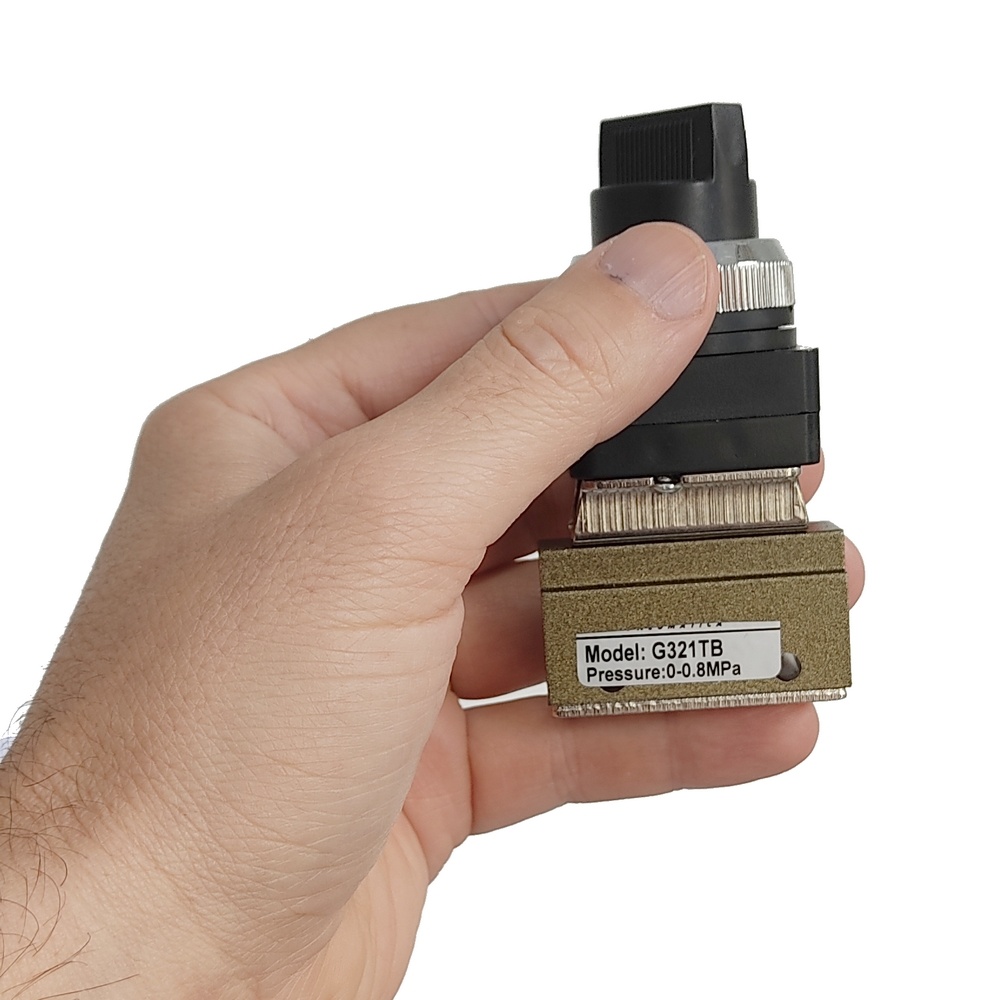 Válvu4la Botão Seletor Curto 1/8 3/2 vias - G321TB