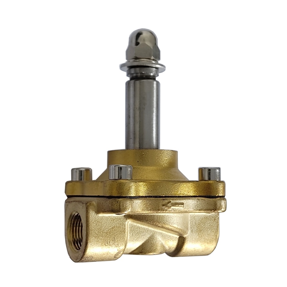 Válvula Solenóide Mola 3/8" 2/2" Vias p/ Ar e Água c/ Vedação NBR (2W160-10S) s/ Bobina