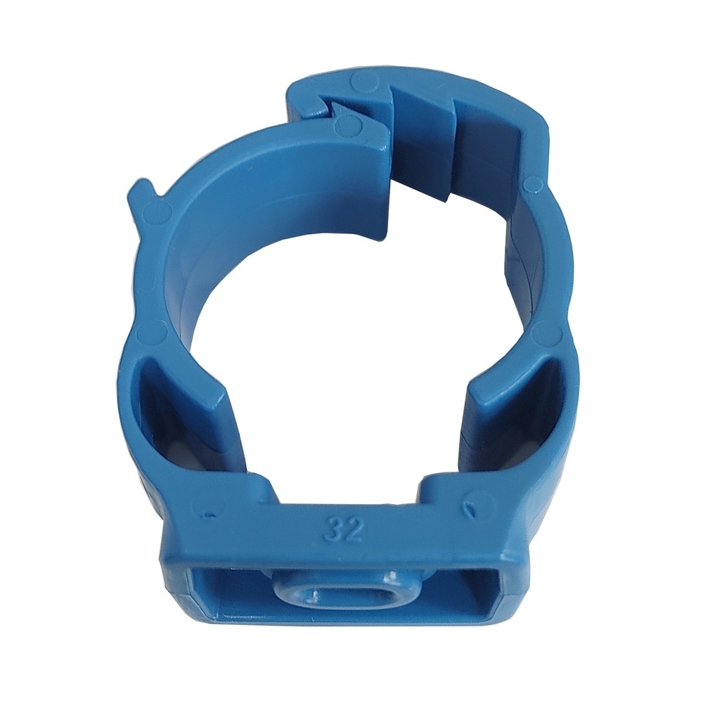 Suporte com Trava 20 mm - PPR Azul (Linha TopAir / TopFusion)