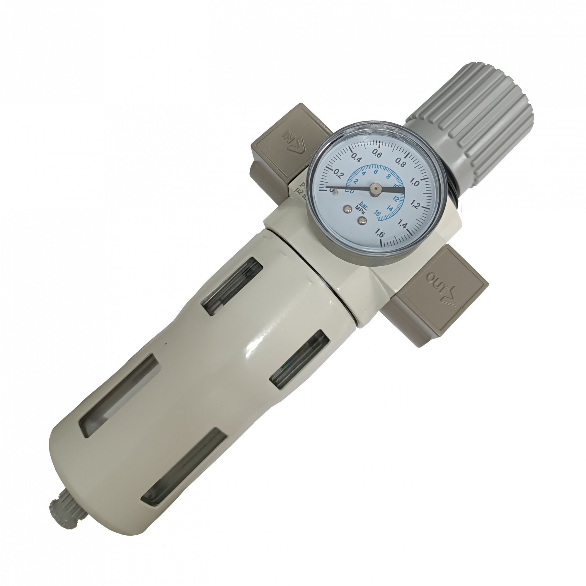 Filtro Regulador Rosca De 1" BSP C/ Manômetro - Linha 16 bar