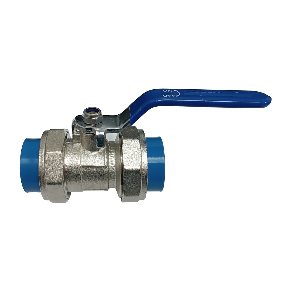 Válvula de Esfera 20 mm - PPR Azul (Linha TopAir / TopFusion)