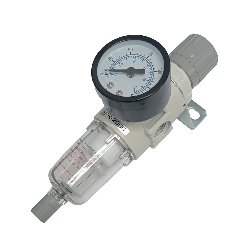 Filtro Regulador De Ar 1/4" BSP C/ Manômetro - Linha Econômica 8 Bar