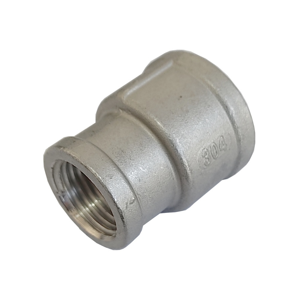 Luva De Redução 1" x 3/4" BSP - Aço Inox 