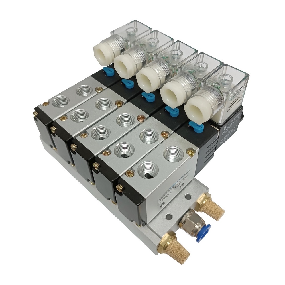 Conjunto Bloco Manifold com Válvulas Pneumáticas (Preço Sob-Consulta)