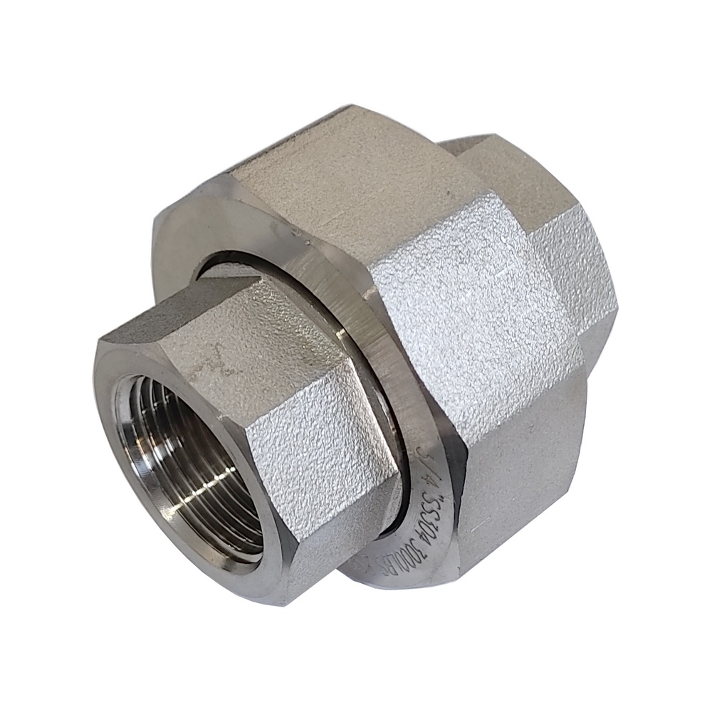 União Assento Cônico 1" BSP - Aço Inox 