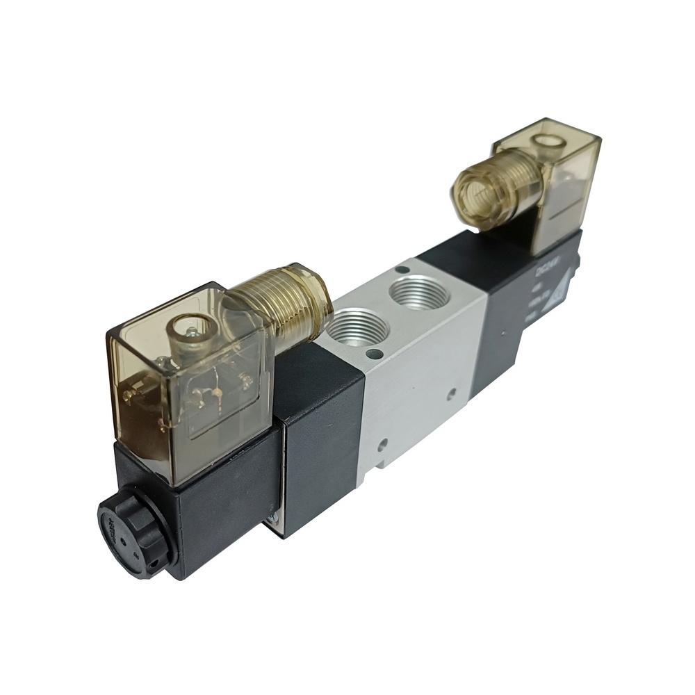 Válvula Duplo Solenóide 3/8" 3/2" Vias 24 VCC (Modelo VDSO3852)