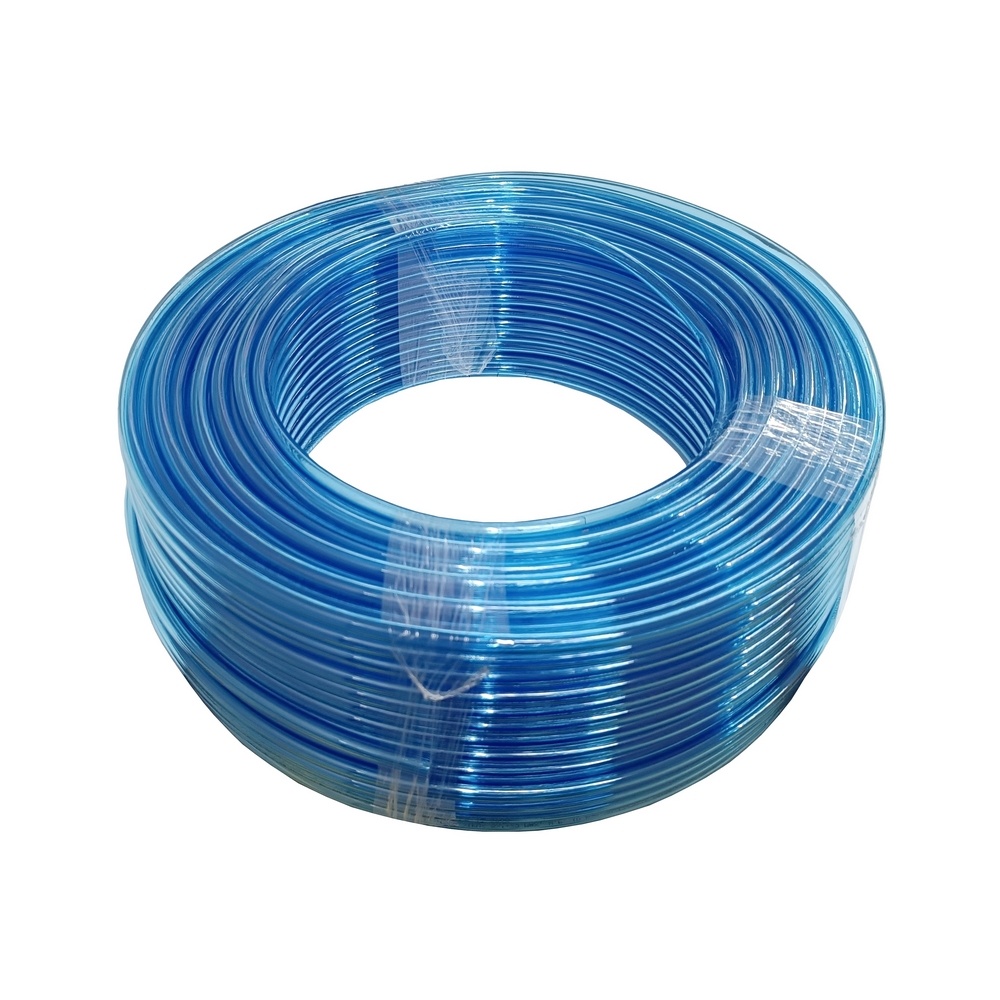 Mangueira / Tubo PU 6 mm x 1,00 Em Poliuretano na Cor Azul Translúcido (Preço Por Metro)