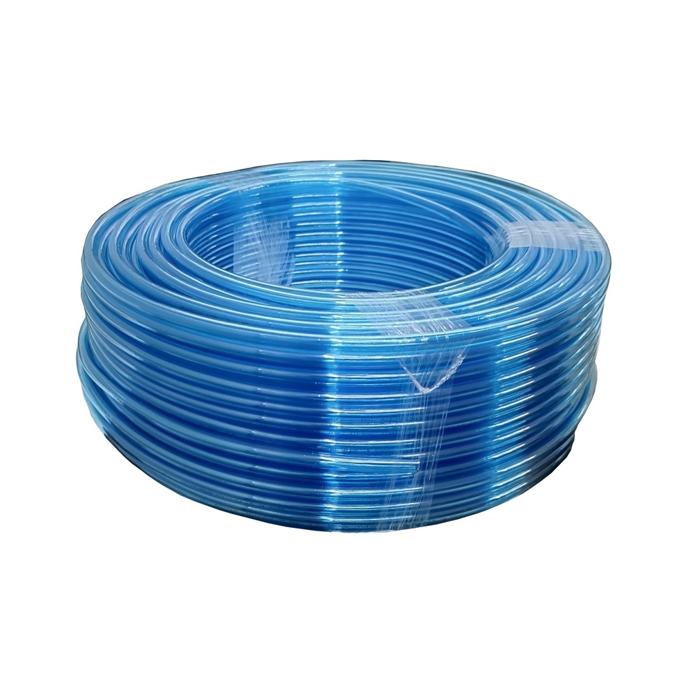 Mangueira / Tubo PU 10 mm x 1,50 em Poliuretano Na Cor Azul Translúcido (Preço Por Metro)