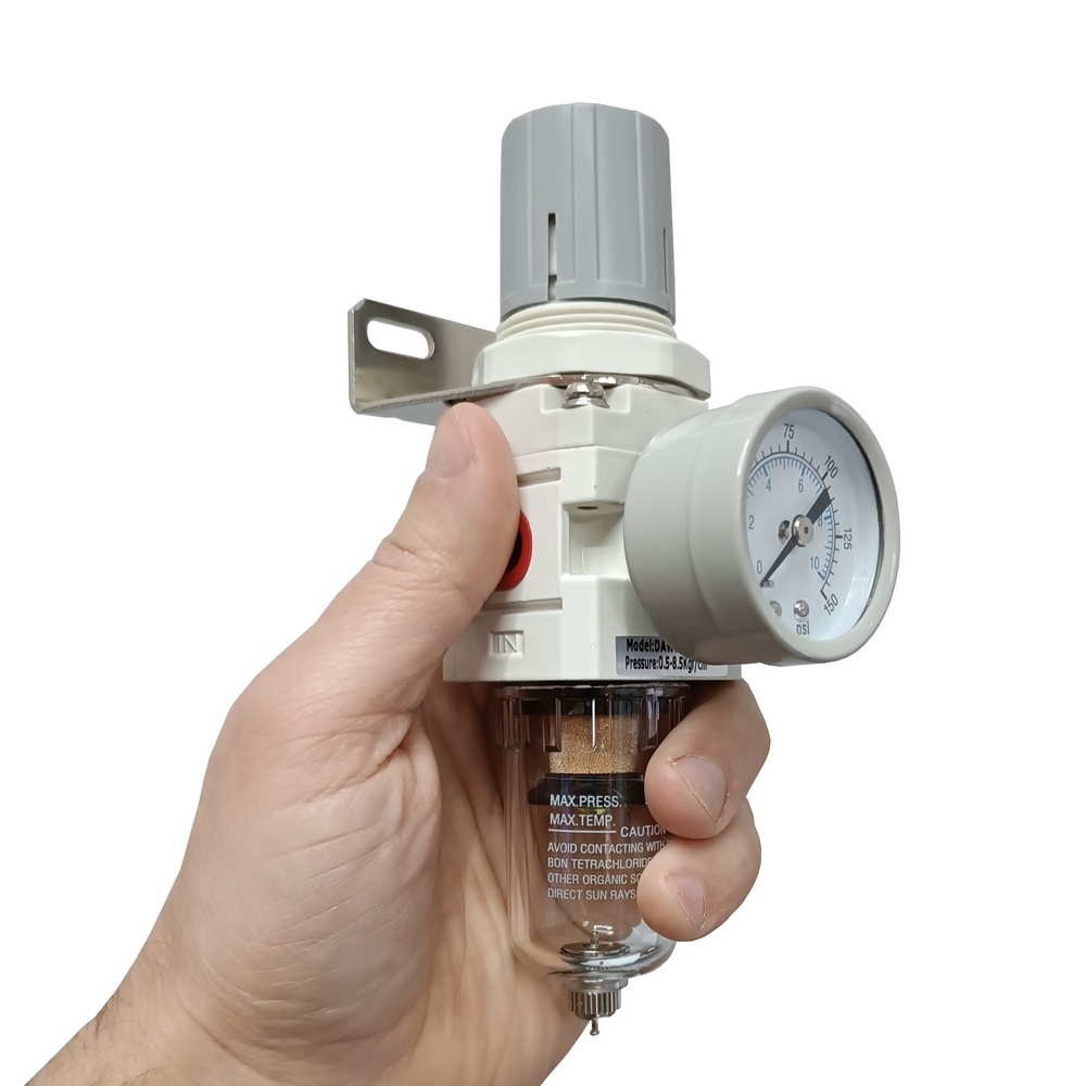 Filtro Regulador De Ar 8 Bar Rosca 1/4