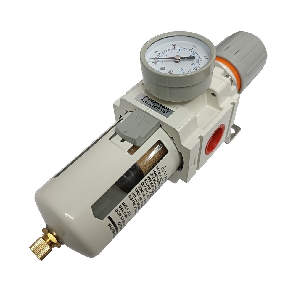 Filtro Regulador de Ar 8 Bar Rosca 3/4" BSP c/ Manômetro - Linha Intermediária (AW400006)