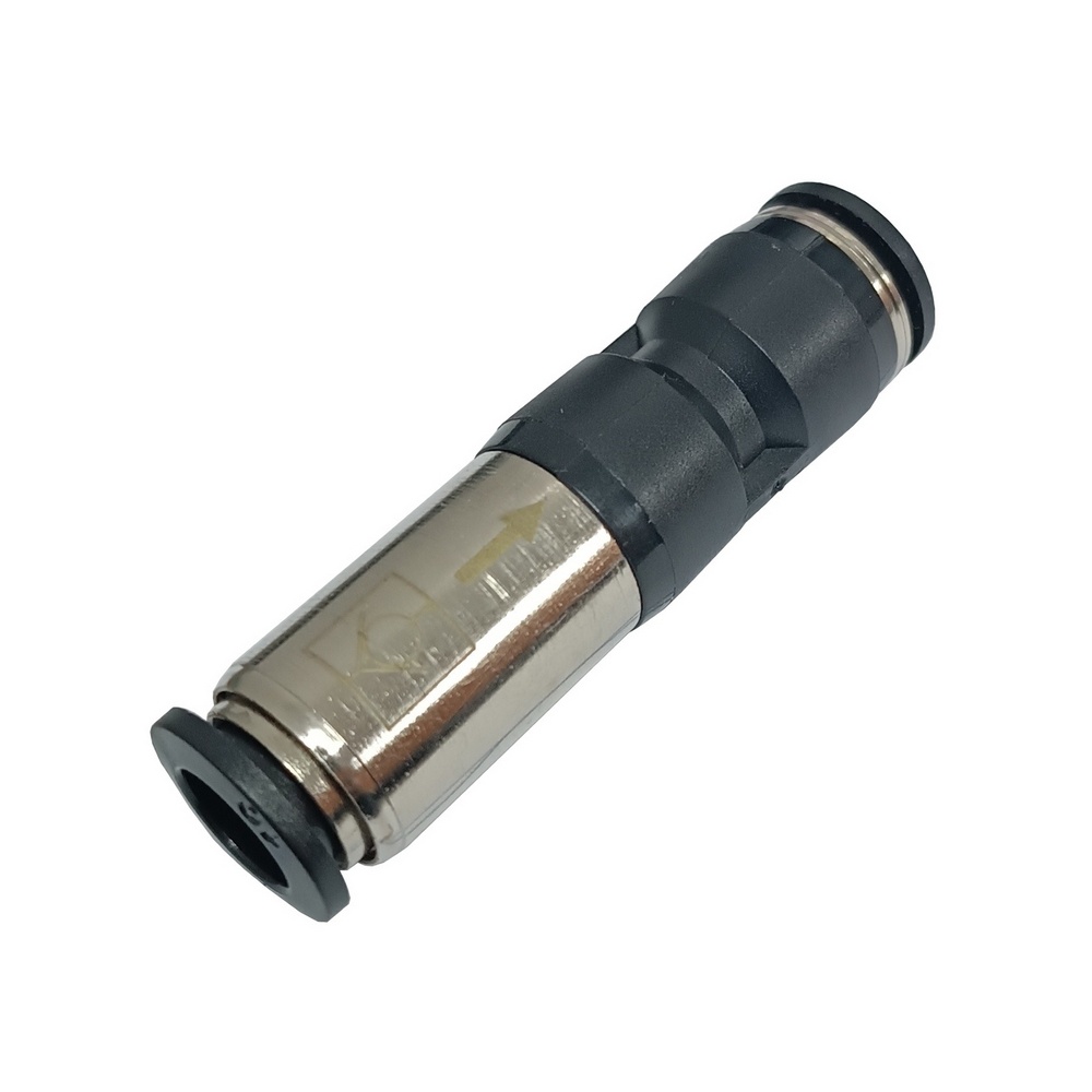 União Reta c/ Retenção Tubo 4 mm - (Conexão Pneumática c/ Retenção)