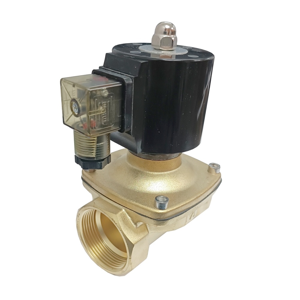 Válvula Solenóide Mola 2" 2/2" Vias 220 VCA p/ Ar e Água c/ Vedação NBR 