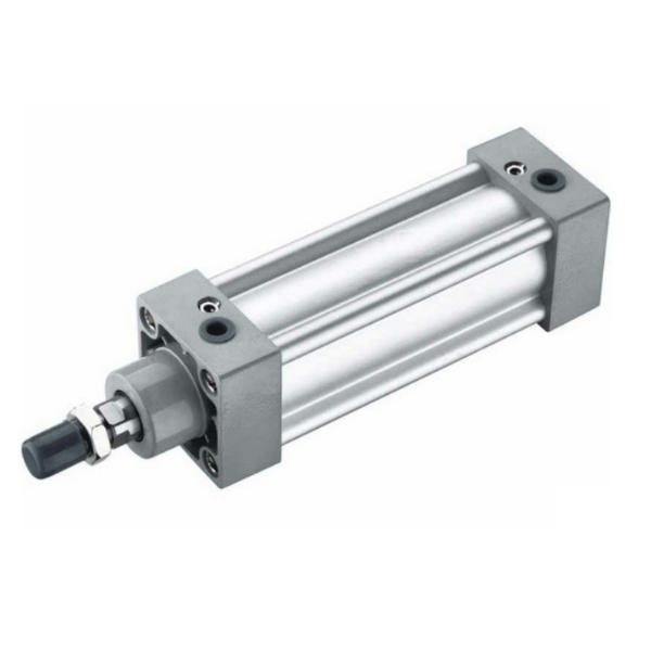 Cilindro Iso MK 63 x 100 Magnético, Haste Cromada, Rosca Macho, D. Ação c/ Canal p/ Sensor