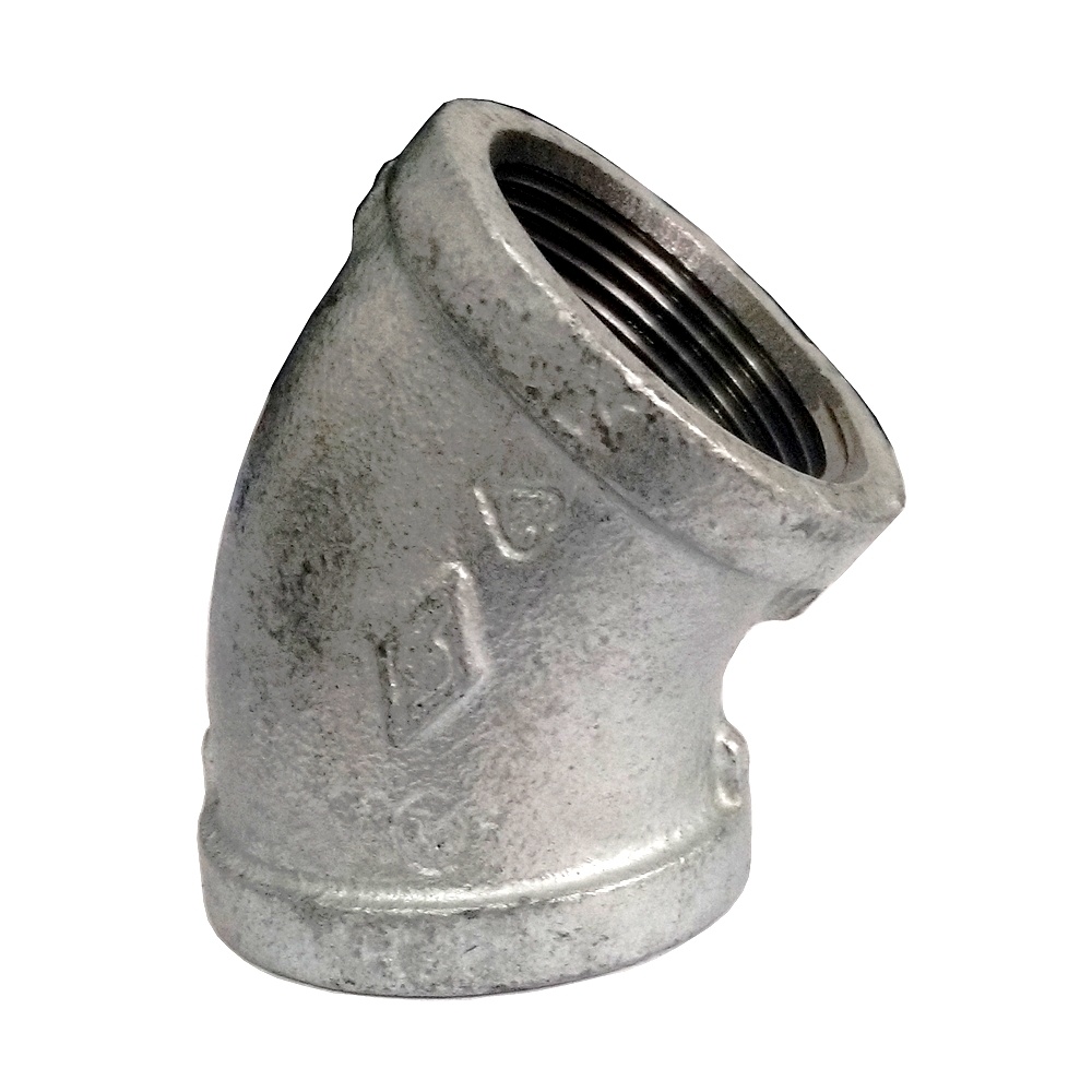 Cotovelo 45º 4" BSP - Galvanizado