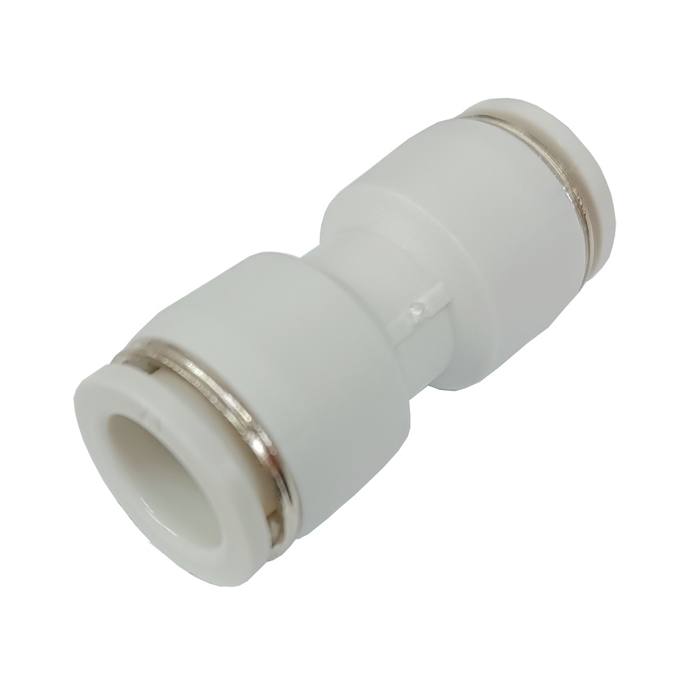 União Reta Tubo 10 mm - PUC (Conexão Pneumática Primeira Linha Branca)