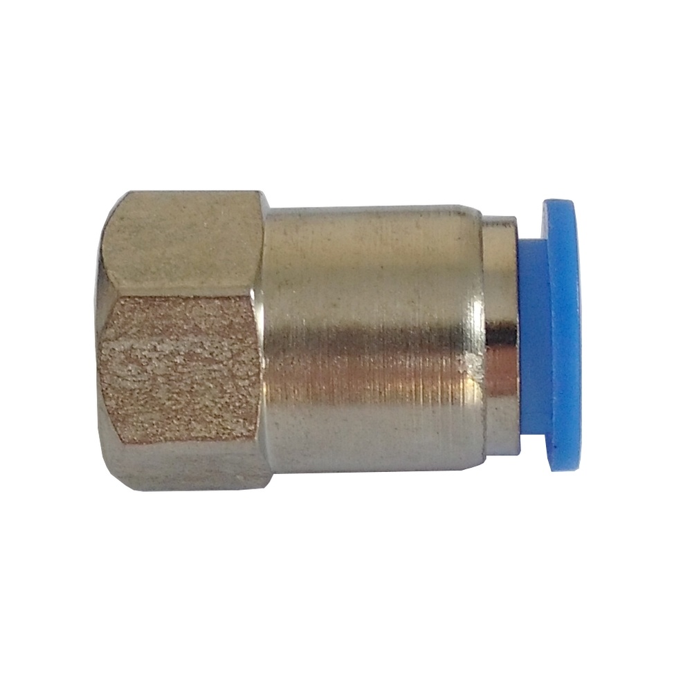 Conector Reto Tubo 8 x Rosca Fêmea 1/4